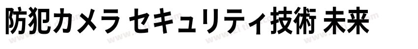 防犯カメラ セキュリティ技術 未来の防犯字体转换